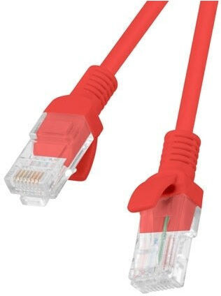 Lanberg U/UTP Cat.6 Ethernet Network Cable 0.25m Red 1pcs