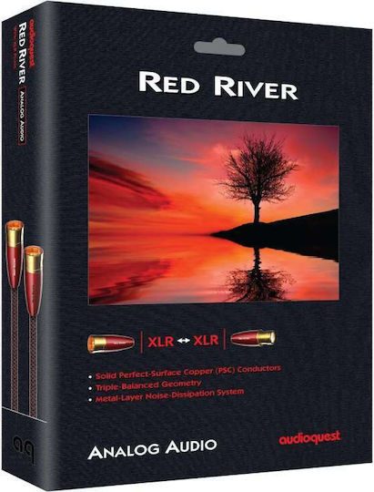 Audioquest Red River Кабел XLR мъжки - XLR мъжки Червен 0.75м