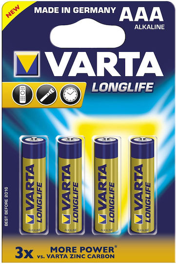 Varta LongLife Alkaline Batterien AAA 1.5V 4Stück