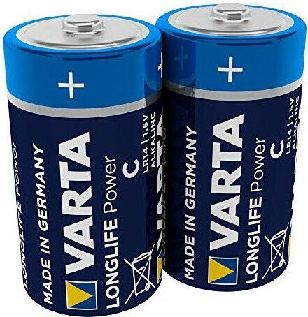 Varta Longlife Power Alkaline Batterien C 1.5V 2Stück