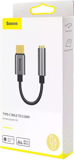 Baseus L54 Konverter USB-C männlich zu 3.5mm weiblich Gray 1Stück