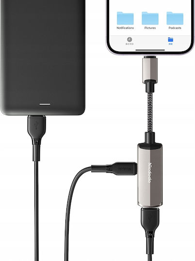 Mcdodo OTG 2v1 Μετατροπέας Lightning male σε Lightning / USB-A female 1τμχ