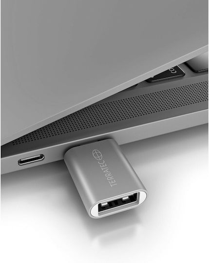 TerraTec Konverter USB-C männlich zu USB-C weiblich Silber 1Stück 251732