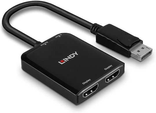Lindy Converter DisplayPort male to HDMI 2x female 1pcs 38433