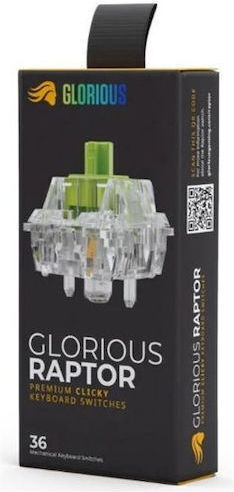 Glorious GLO-SWT-RAPTOR-LUBED Tastatur-Schalter Raptor Clicky - 36Stück Lubed