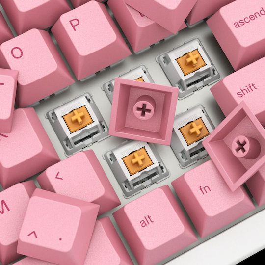 Glorious Gpbt 143 Premium Us Ansi Keycap Pink Grapefruit