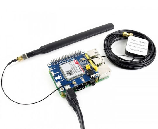 Waveshare 4G GSM/GPRS/GNSS HAT - LTE CAT4 (17372)
