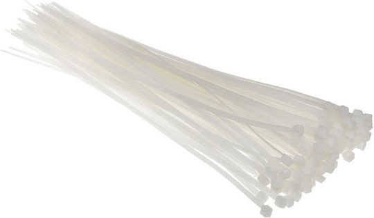 EM Group Δεματικά Καλωδίων Πλαστικά 430mmx4.8mm σε Λευκό χρώμα (100τμχ) (BMB4348/5220)
