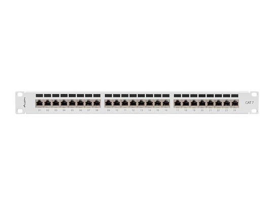 Lanberg Patch Panel για Rack 1U 19" 24 Θυρών cat7 Γκρι