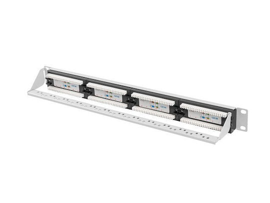 Lanberg Patch Panel für Rack 1U 19" 24 Steckdosen cat6a Graues