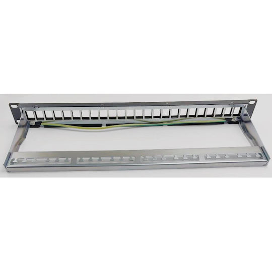 NG Patch Panel Keystone για Rack 1U 24 Θυρών