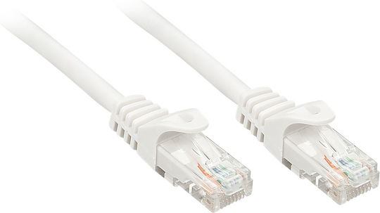 Lindy U/UTP Cat.6 (Gigabit) Καλώδιο Δικτύου Ethernet 1m Λευκό
