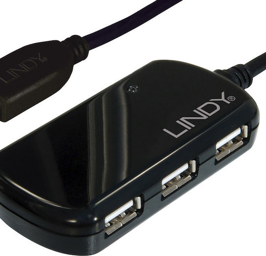Lindy Hub 4 Θυρών USB 2.0 με σύνδεση USB-A