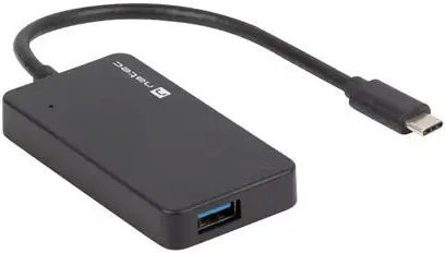 Natec Silkworm Hub 4 Anschlüsse USB 3.0 mit Anschluss an einen Computer USB-C