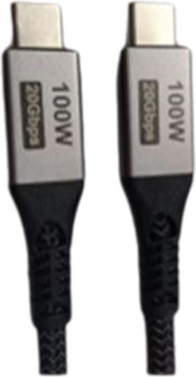Cablexpert USB 3.2 Video Cable USB-C male - USB-C 100W PD Μαύρο 1.5m CCBP-USB3-CMCM100-1.5M