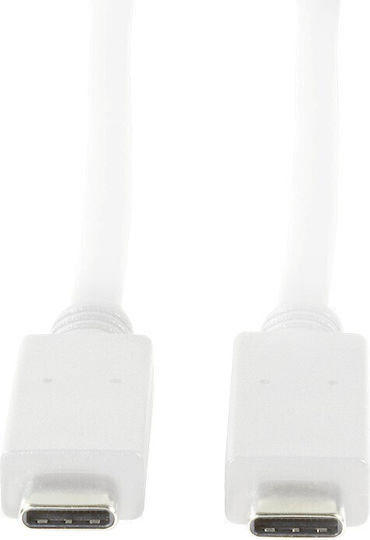 LogiLink USB 3.1 Video Cable USB-C male - USB-C 60W PD Λευκό 0.5m CU0130