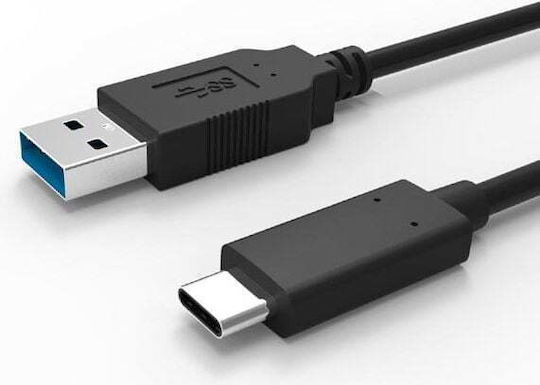 Neutralle USB 2.0 Cable USB-C male - USB-A Black 1m