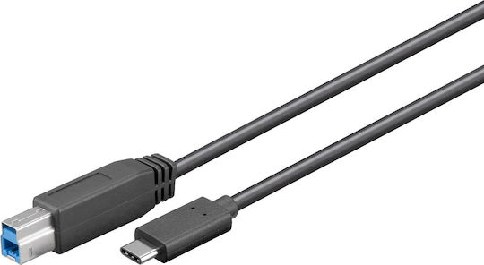 Microconnect USB 2.0 Kabel USB-C männlich - USB-B Schwarz 1m (USB3.1CB1)