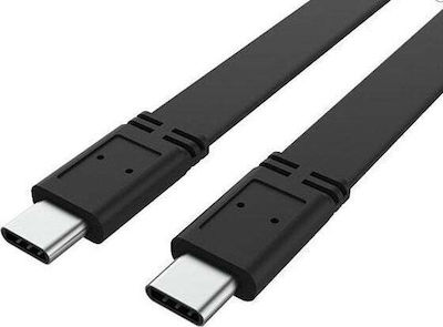 Akasa Flat USB 3.2 Cable USB-C male - USB-C male Black 1m (AK-CBUB60-10BK)