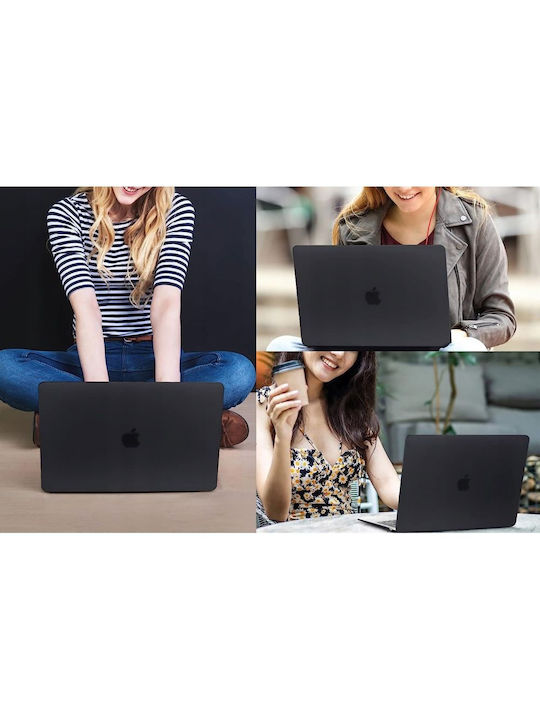 Tech-Protect Smartshell Macbook Air 15 M2 (2023) Κάλυμμα για Laptop 15" σε Μαύρο χρώμα