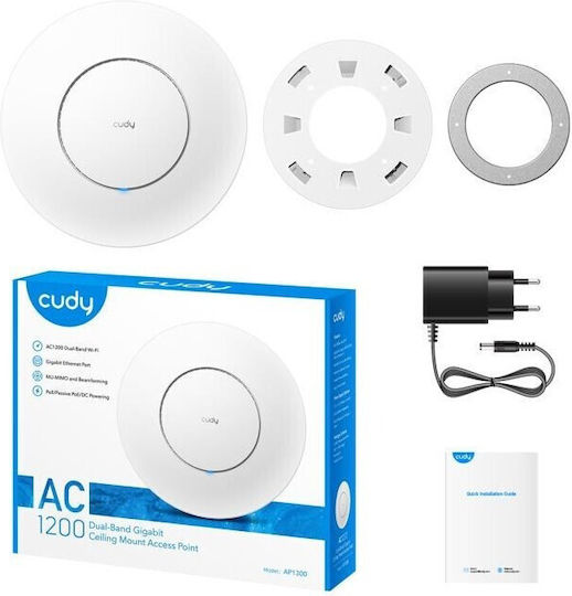 Cudy AP1300-P WiFi Mesh Network Access Point Wi‑Fi 5 Dual Band (2.4 & 5GHz)