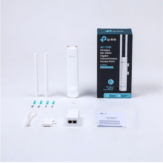 TP-LINK EAP225-Outdoor v3 Външна Точка за Достъп Wi-Fi 5 Двулентов (2.4 и 5GHz) Единичен Комплект