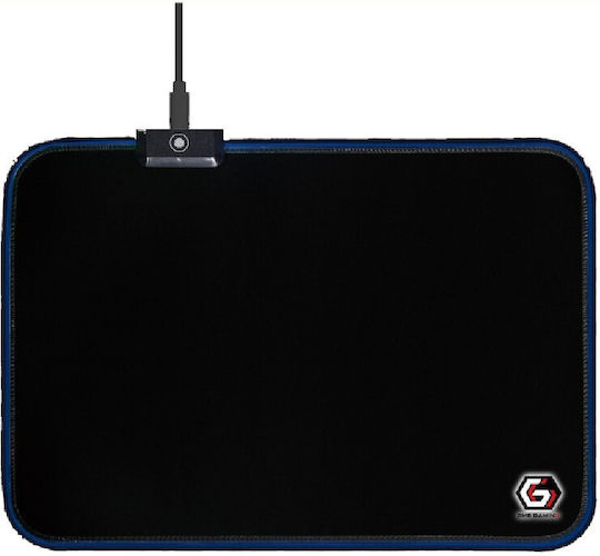 Gembird MP-GAMELED-M Gaming Mouse Pad Medium (350mm) με RGB Φωτισμό Μαύρο