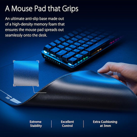 Asus ROG Hone Ace XXL Mouse Pad XXL (900mm) Μαύρο 90MP03G0-BPUA00