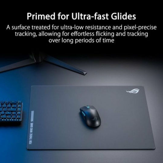 Asus Moonstone Ace L Black Edition Mouse Pad Μαύρο 90MP03L0-BPUA00