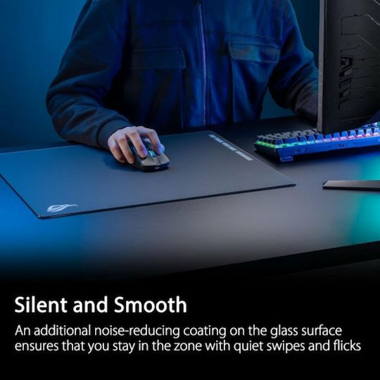 Asus Moonstone Ace L Black Edition Mouse Pad Μαύρο 90MP03L0-BPUA00