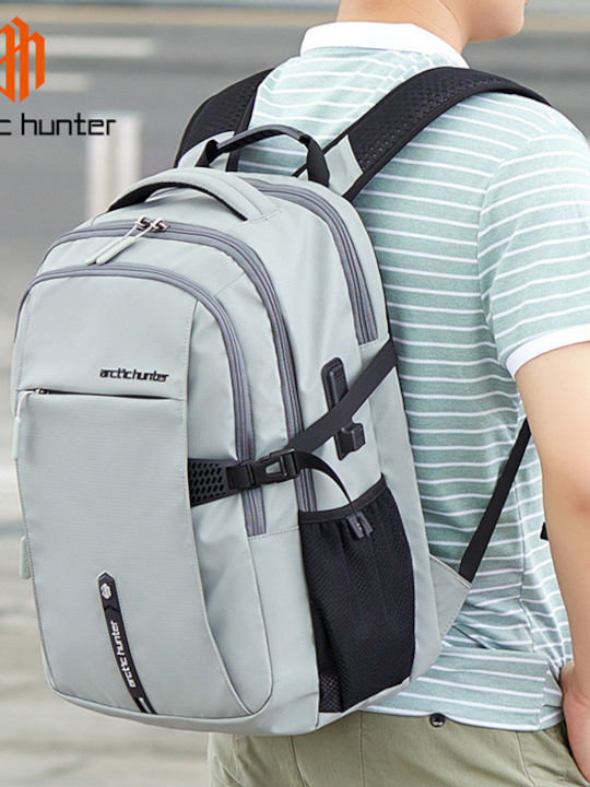 Arctic Hunter B00388 Wasserdicht Tasche Rucksack für Laptop 15.6" in Gray Farbe