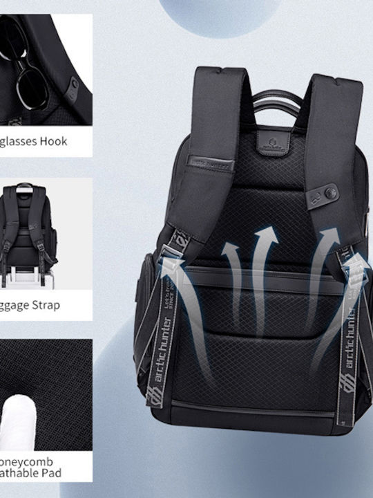 Arctic Hunter Αδιάβροχη Τσάντα Πλάτης για Laptop 17" με Θύρα USB σε Γκρι χρώμα B00544-GY