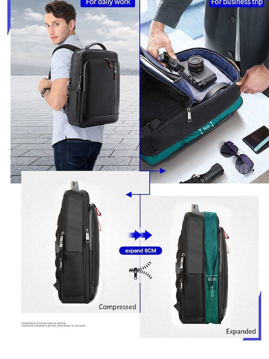 Bopai Αδιάβροχη Τσάντα Πλάτης για Laptop 15.6" σε Μαύρο χρώμα 751-006641A