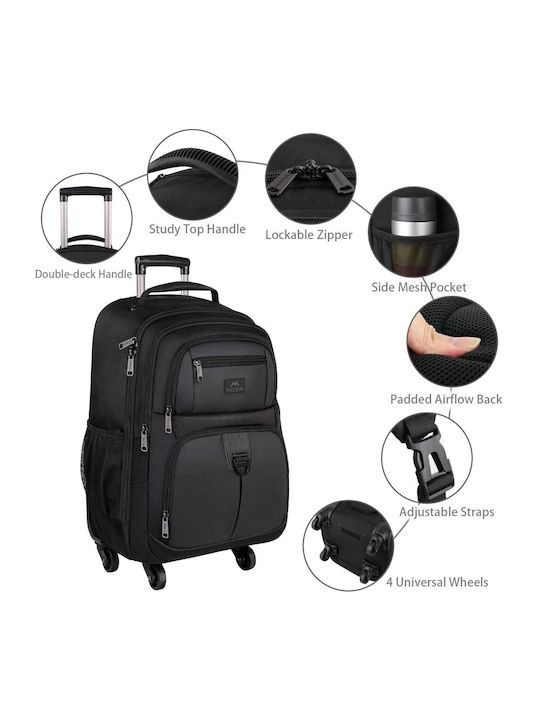 Matein Backpack Laptop Bag for 17" with USB Port in Black Color CB-1212 Black
