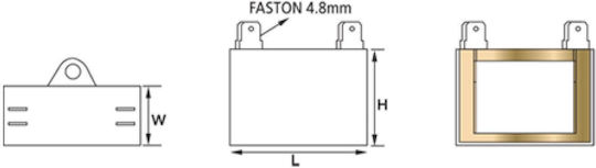 Faston Kondensator Polypropylen 7μF 450V 5Stück 03.006.0228