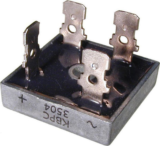 Γέφυρα Τετράγωνη Μεταλλική 35A/600V KBPC3506 MMB356 HY 10τμχ 01.012.0077