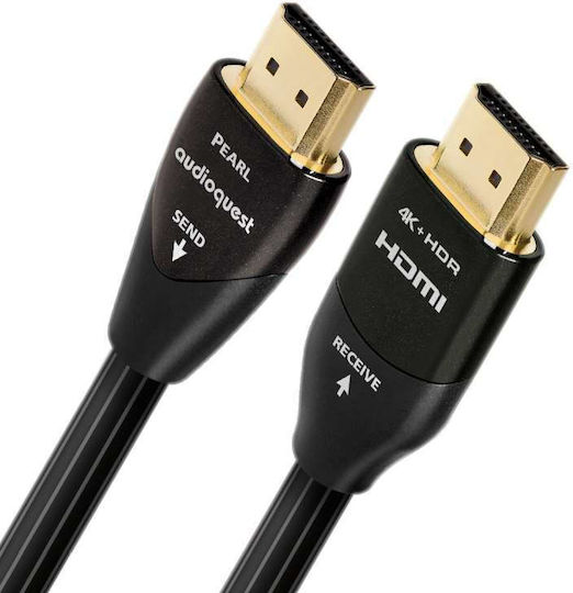 Audioquest Pearl HDMI 2.0 Premium High Speed 4K 60Hz HDR Flat Cable HDMI Male - HDMI Male 15m Black
