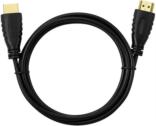 Techly HDMI 2.0 Premium High Speed 4K 60Hz HDR Cable HDMI male - HDMI male 1m Μαύρο