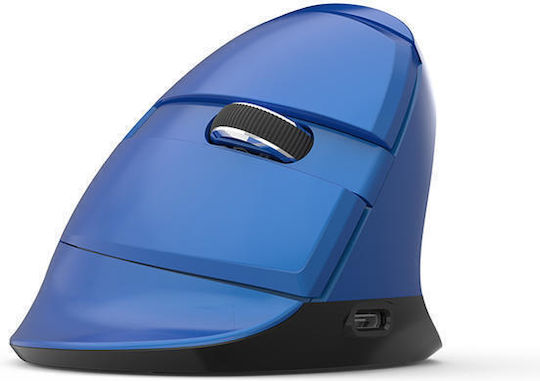 Delux M618Mini Wireless Ergonomic Vertical Mouse Albastru