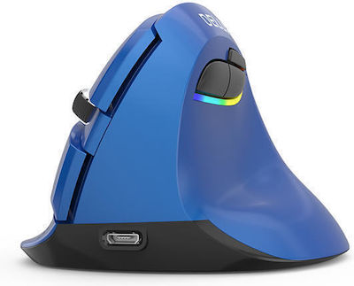 Delux M618Mini Wireless Ergonomic Vertical Mouse Blue