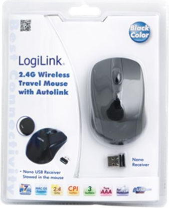 LogiLink ID0031 Ασύρματο Mini Ποντίκι Μαύρο