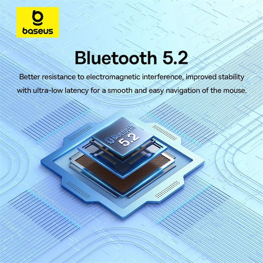 Baseus F02 Ασύρματο Bluetooth Ποντίκι Μαύρο