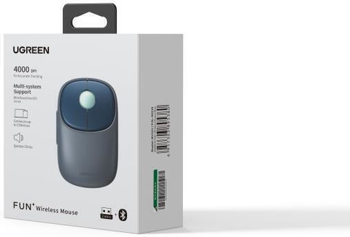 Ugreen Fun+ MU102 Безжичен Ергономичен Bluetooth Мишка Син