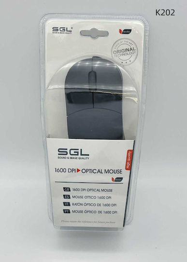 SGL K202 С кабел Мишка Черен