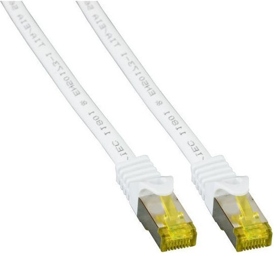 EFB S/FTP Cat.7 (10Gbps) Καλώδιο Δικτύου Ethernet 1m Λευκό