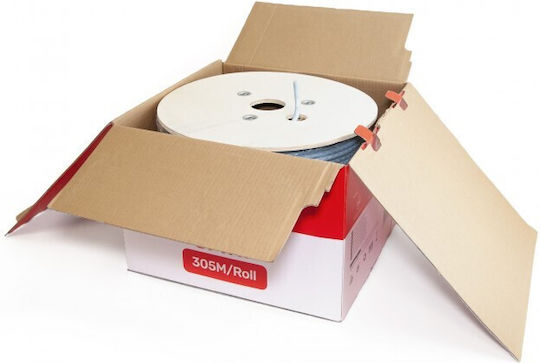 Unitek S/FTP Cat.6a (Gigabit) Network Cable Ethernet Without Terminated 305m Gray