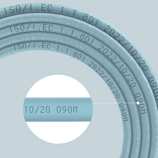 Unitek S/FTP Cat.7 (10Gbps) Καλώδιο Δικτύου Ethernet χωρίς ακροδέκτες 305m Γκρι
