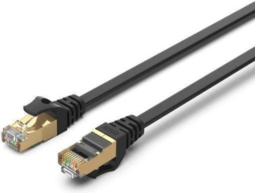 Unitek Flat S/FTP Cat.7 (10Gbps) Καλώδιο Δικτύου Ethernet 5m Μαύρο
