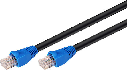 Goobay U/UTP Cat.6 Ethernet Network Cable outdoor without connectors 50m Black 1pcs