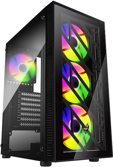 U-Case NovaCore Desktop PC (Ryzen 5-5600G/8GB DDR4/512GB SSD/W11 Home) Black